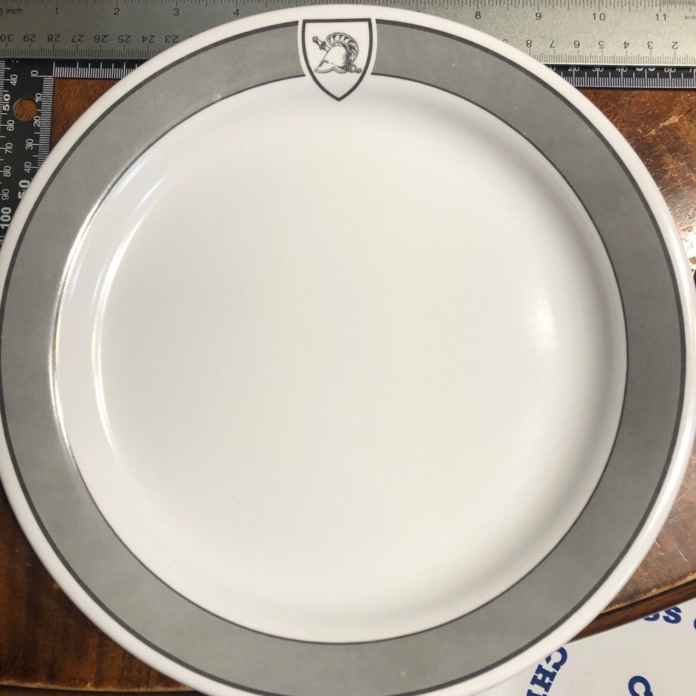 10” melamine West mess Hall plate new Collectible
